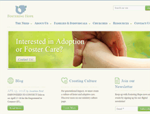 Tablet Screenshot of fosteringhope.org